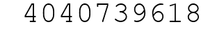 Number 4040739618.