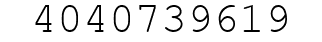 Number 4040739619.