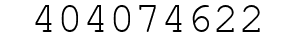 Number 404074622.
