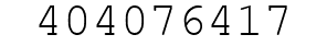 Number 404076417.