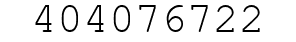 Number 404076722.