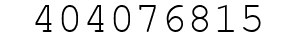 Number 404076815.