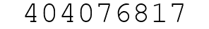 Number 404076817.