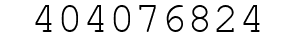Number 404076824.