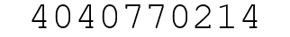 Number 4040770214.