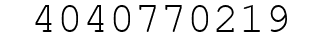 Number 4040770219.