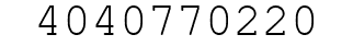 Number 4040770220.