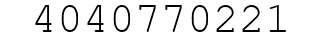 Number 4040770221.