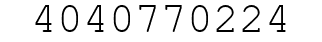 Number 4040770224.
