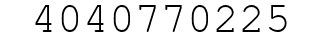 Number 4040770225.