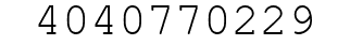 Number 4040770229.