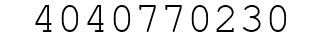 Number 4040770230.
