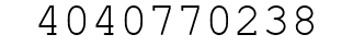 Number 4040770238.