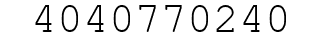 Number 4040770240.