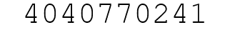 Number 4040770241.