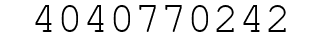Number 4040770242.