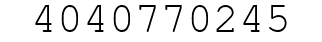 Number 4040770245.