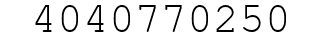 Number 4040770250.