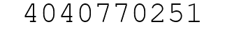 Number 4040770251.