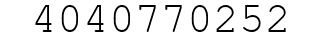 Number 4040770252.
