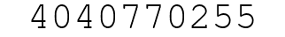Number 4040770255.