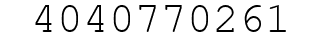 Number 4040770261.