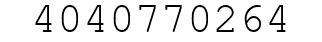 Number 4040770264.