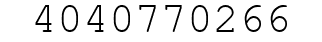 Number 4040770266.