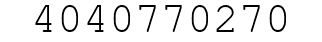 Number 4040770270.