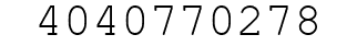Number 4040770278.