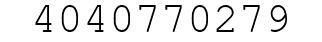Number 4040770279.