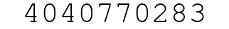 Number 4040770283.