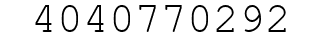 Number 4040770292.