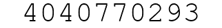 Number 4040770293.