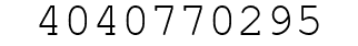 Number 4040770295.