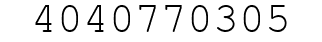Number 4040770305.
