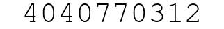 Number 4040770312.