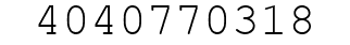 Number 4040770318.