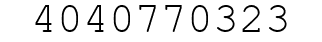 Number 4040770323.