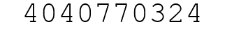 Number 4040770324.