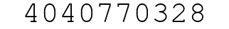 Number 4040770328.