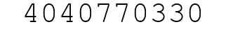 Number 4040770330.