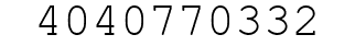 Number 4040770332.