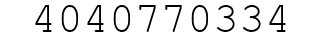 Number 4040770334.