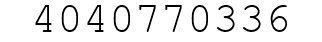 Number 4040770336.