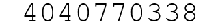 Number 4040770338.