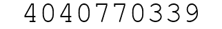 Number 4040770339.