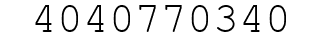 Number 4040770340.