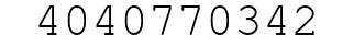 Number 4040770342.
