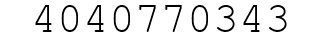 Number 4040770343.